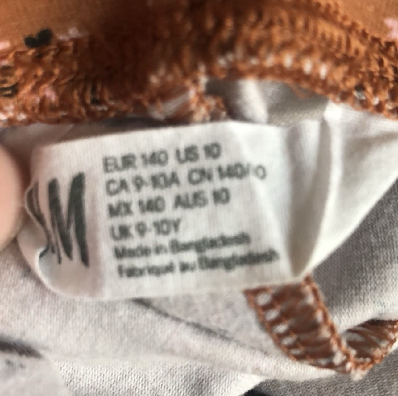 H&M Leggings Girls Pants Elastic Waist Casual Floral Pattern Pants Size 10 thumbnail 10