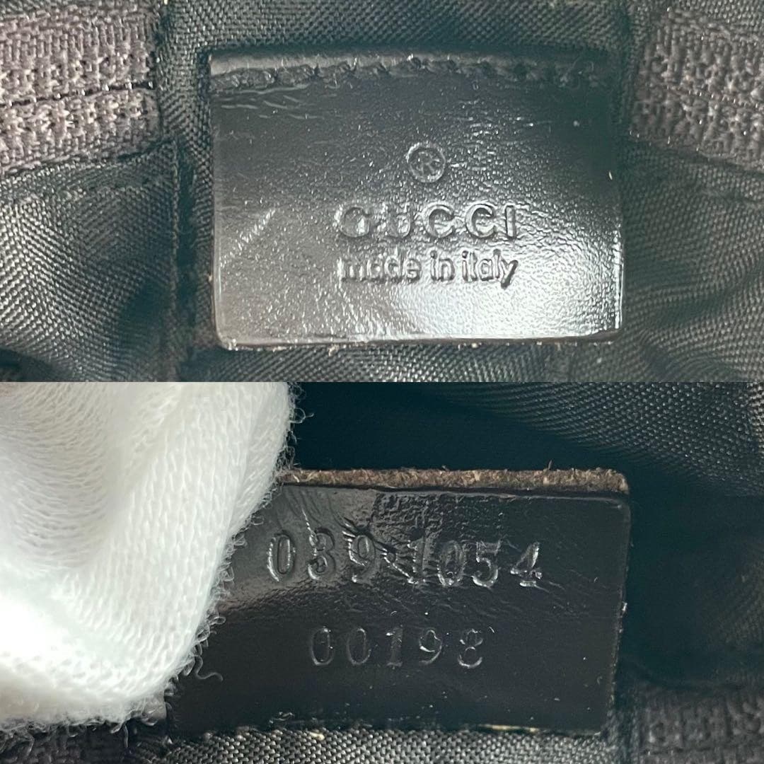 GUCCI GG Drawstring Handbag Pouch Accessory Canvas Beige Logo From Japan Women thumbnail 10