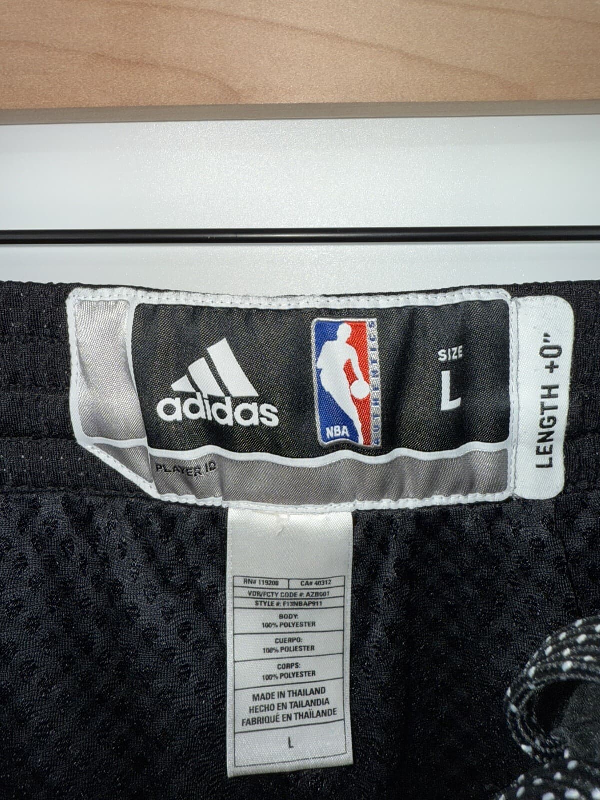 Vintage Adidas NBA Authentics Sweatpants Black Warmup Pants Men’s Size Large thumbnail 5