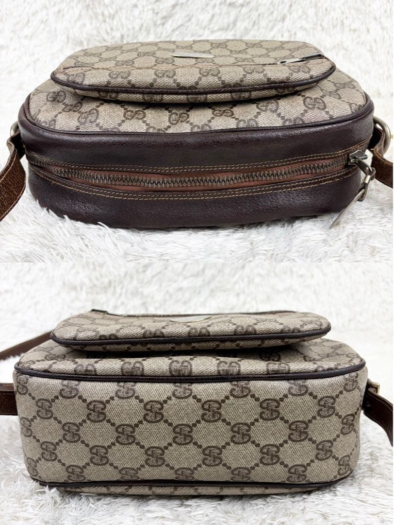 GUCCI Old GUCCI GG Supreme Diamante Shoulder Bag Brown Logo Hardware Italy thumbnail 6