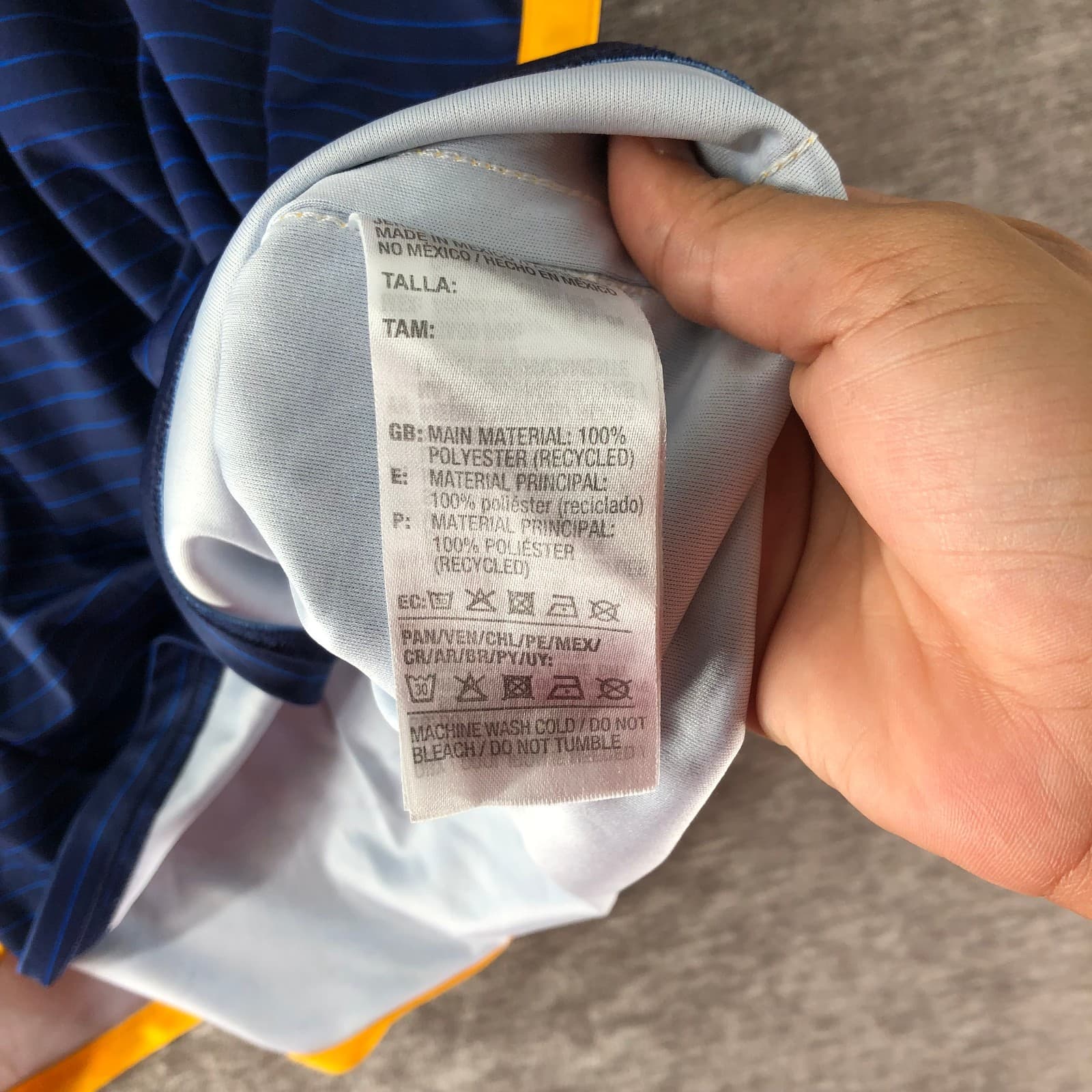 Adidas 23/24 Tigres UANL Men's Soccer Jersey Pullover Blue Size 3XL thumbnail 6