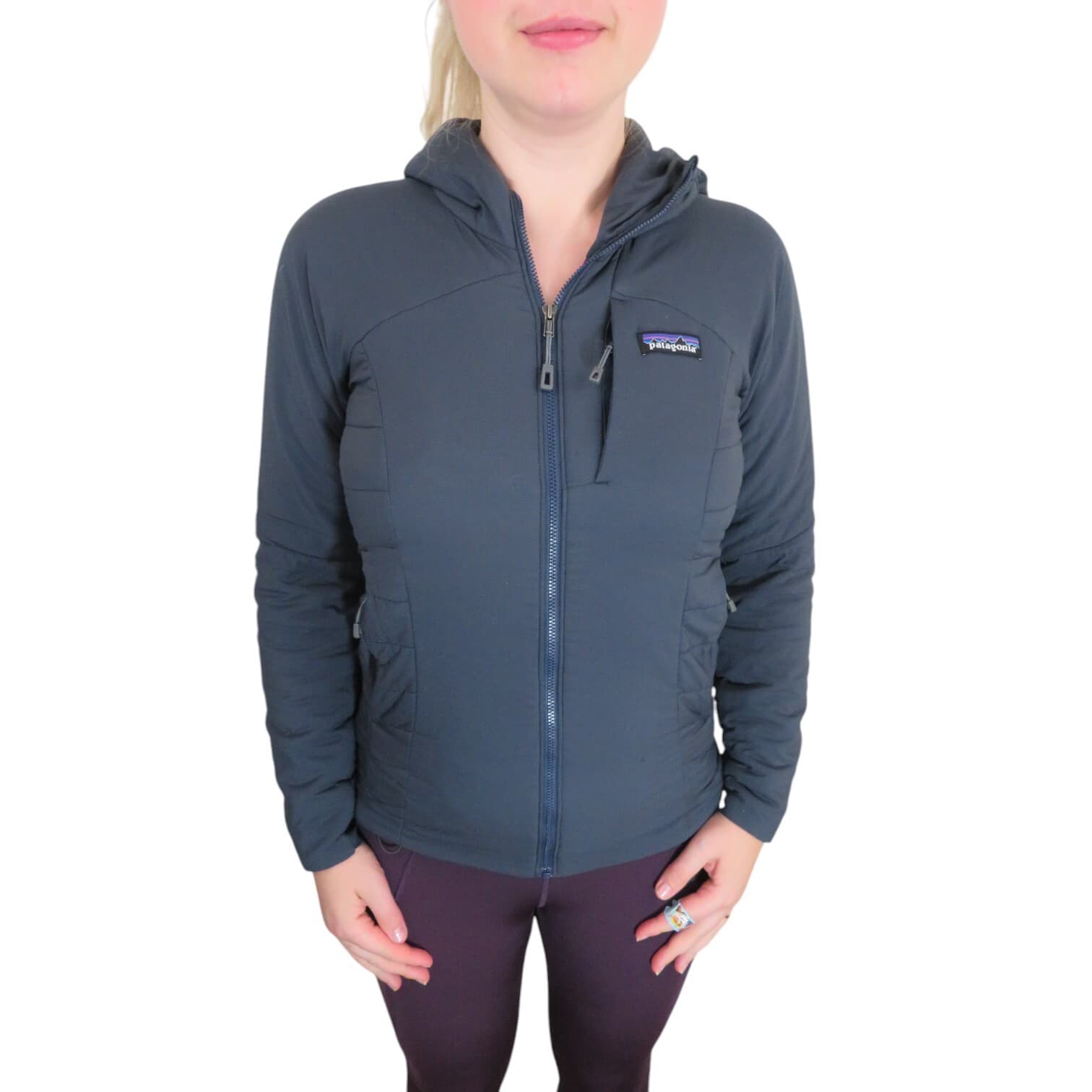 Patagonia Nano-Air Puffer Insulated Ultralight Hoody Jacket Coat Womens XS Gray