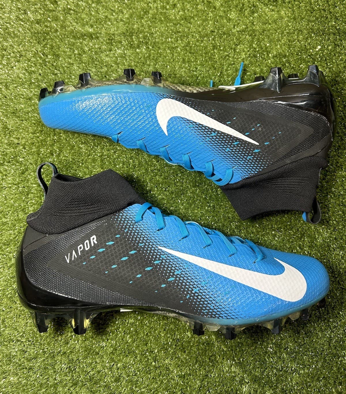 NEW Nike Vapor Untouchable Pro 3 Blue Black Football Cleats AO3021-007 Size 12
