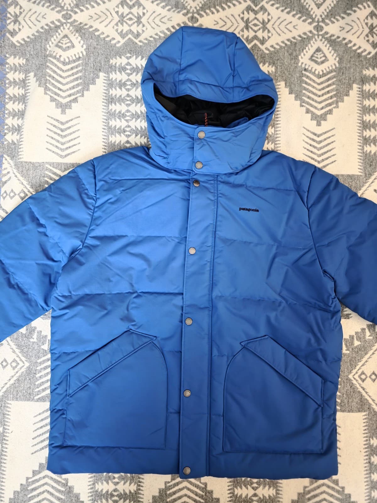 Patagonia Downdrift Jacket Down Insulated Coat Puffer Endless Blue Mens Sz L NWT thumbnail 2