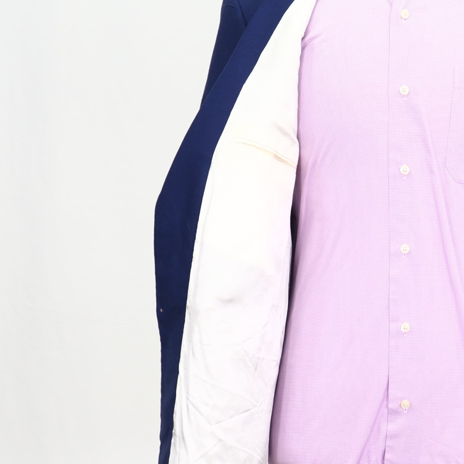 Brooks Brothers 40R Blue Sport Coat Blazer Jacket Solid 2-Button Linen thumbnail 9