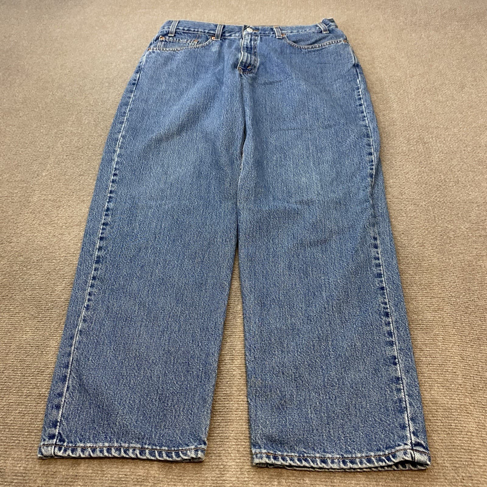 vtg Levi’s 550 Jeans Mens 38 Fits 36x31 Y2K Baggy Blue USA Made Classic Denim thumbnail 2