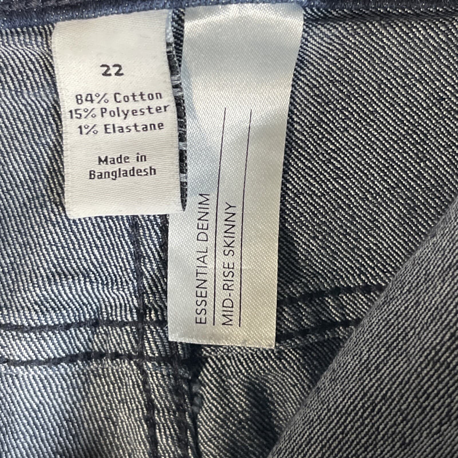 Lane Bryant Women's 22 Jeans Mid-Rise Skinny Fit Stretch Blue Essential Denim thumbnail 11