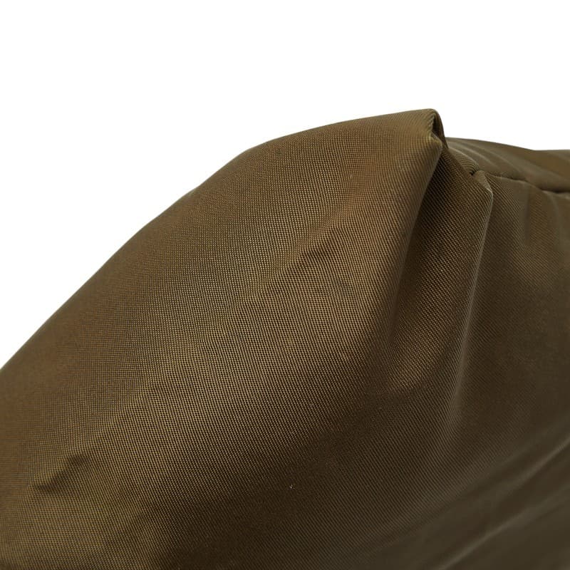 Prada Triangular Logo Plate Shoulder Bag Khaki Green Nylon Vintage Authentic thumbnail 4