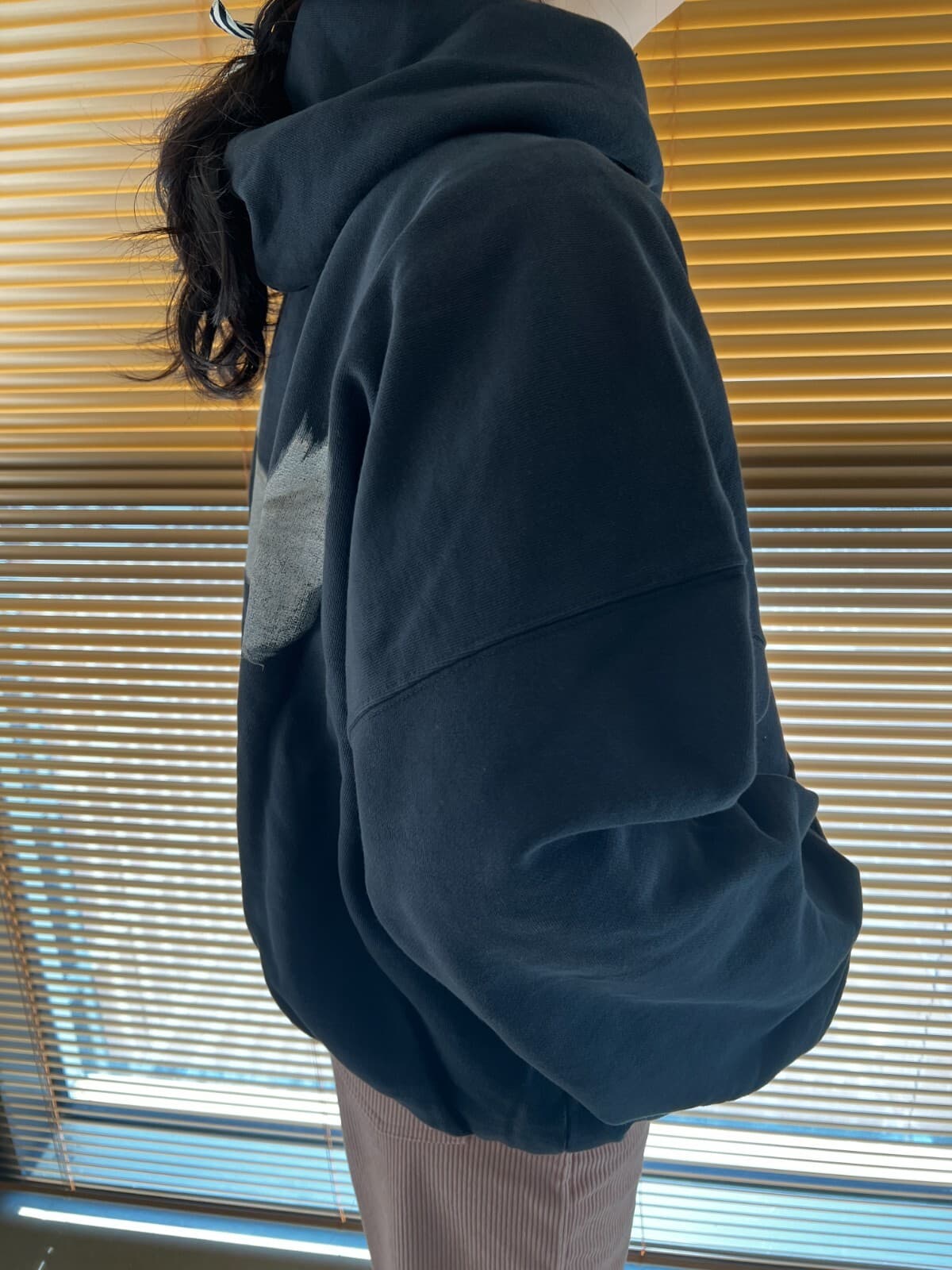 Yeezy Gap Engineered By Balenciaga Dove Hoodie Washed Black 472996-00 SIZE M thumbnail 16