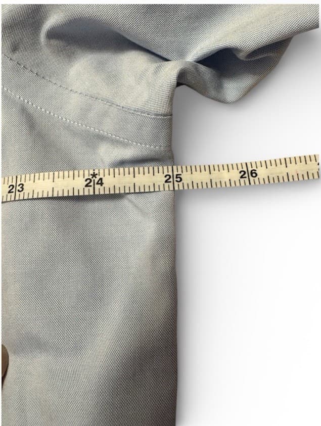 Brooks Brothers Madison Mens 16.5 Button Down Shirt Light Blue Long Sleeve thumbnail 3