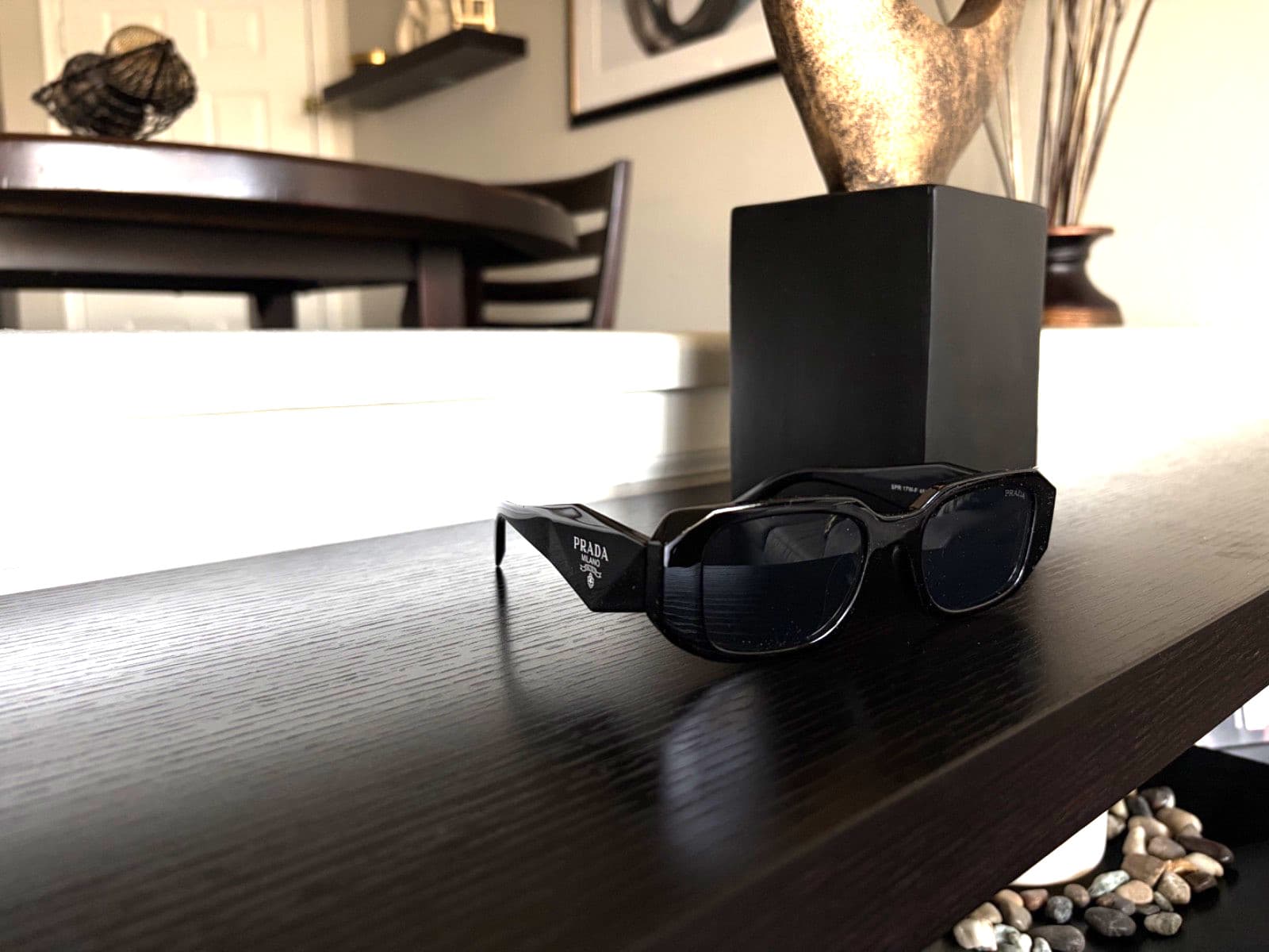 Prada Milano PR17WS Sunglasses  49 mm-Black Frame & Lens thumbnail 13