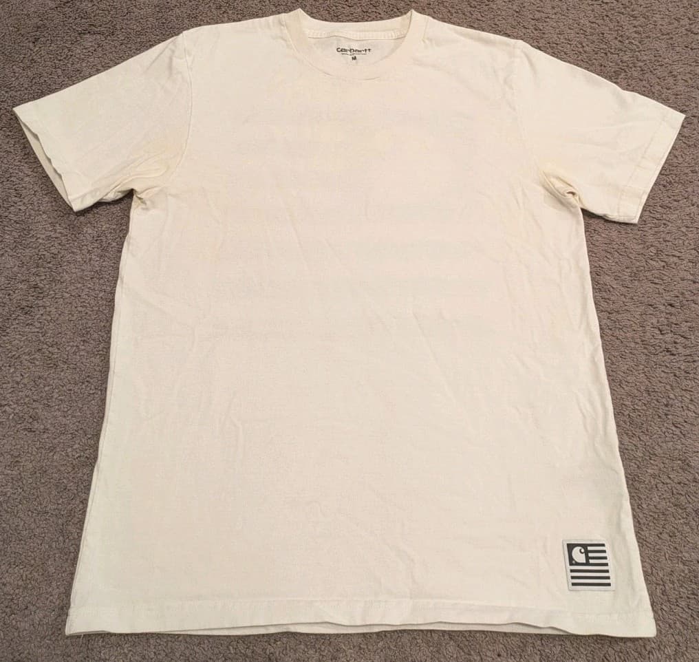 Carhartt WIP Work in Progress Short Sleeve State White T-Shirt Men's M