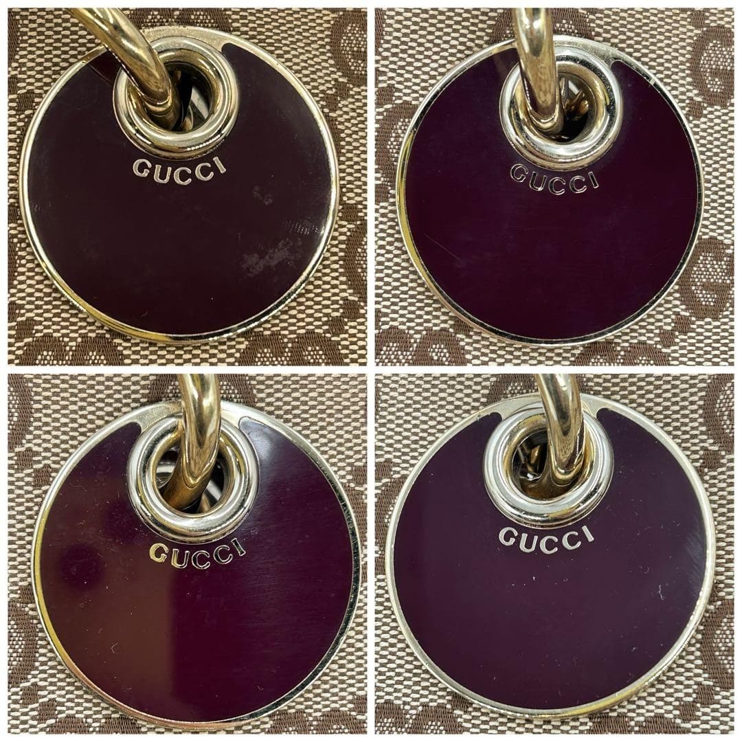 GUCCI 002058 GG Canvas Tote Bag Red Made in Italy Rare From Japan thumbnail 18