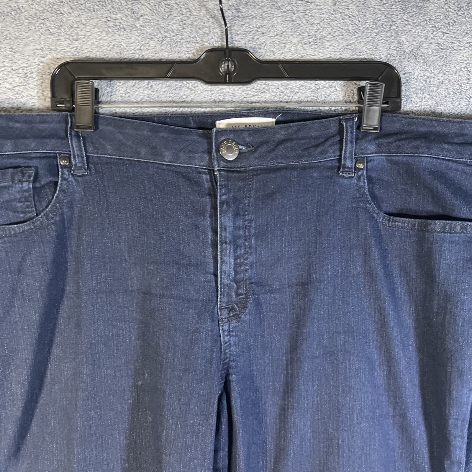 Lane Bryant Women's 22 Jeans Mid-Rise Skinny Fit Stretch Blue Essential Denim thumbnail 3