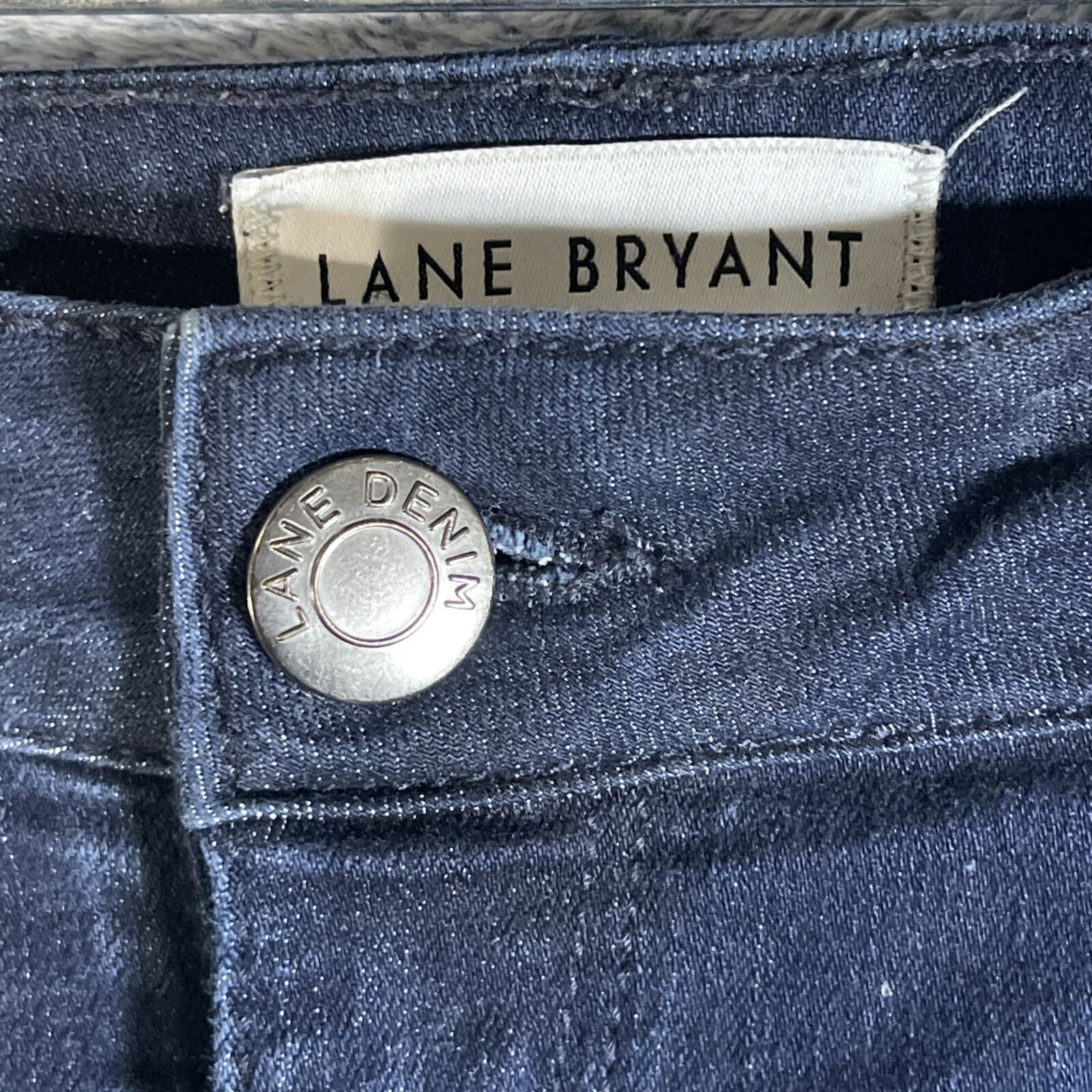 Lane Bryant Women's 22 Jeans Mid-Rise Skinny Fit Stretch Blue Essential Denim thumbnail 8