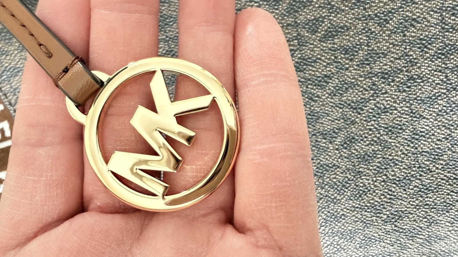 NWOT-Michael Kors Jet Set Travel Small Shoulder Messenger Bag MK Brown thumbnail 6