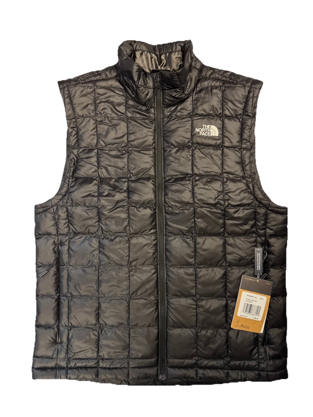 The North Face Men's ThermoBall Eco Vest Black Size Medium Puffer Jacket NEW