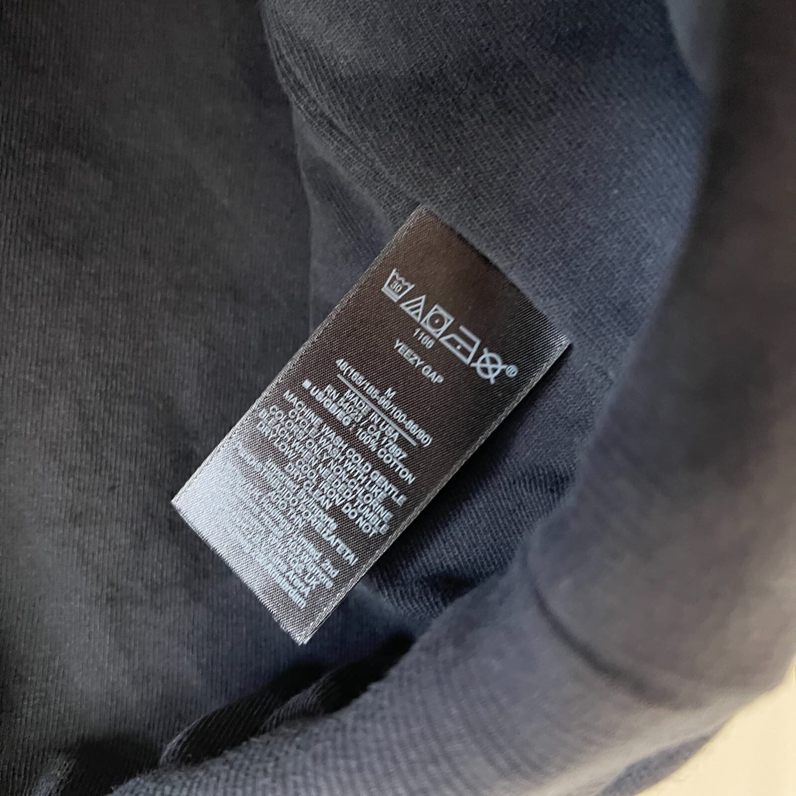 Yeezy Gap Engineered By Balenciaga Dove Hoodie Washed Black 472996-00 SIZE M thumbnail 12