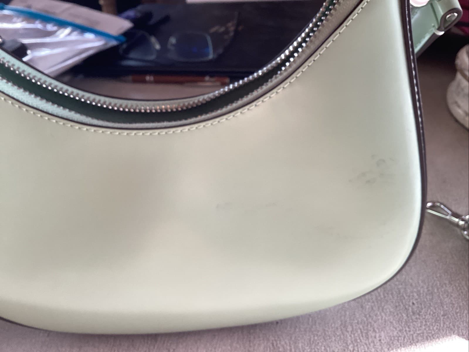 Kate Spade Sam Icon Small Convertible Crossbody Pistachio Cream NEW thumbnail 5