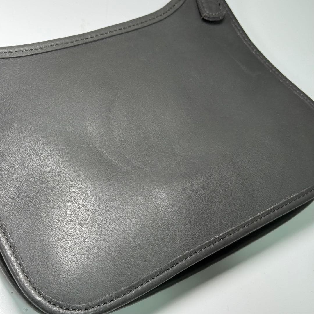 COACH 9142 Vintage Shoulder Bag Flaplock Leather Black Silver Hardware Japan thumbnail 23