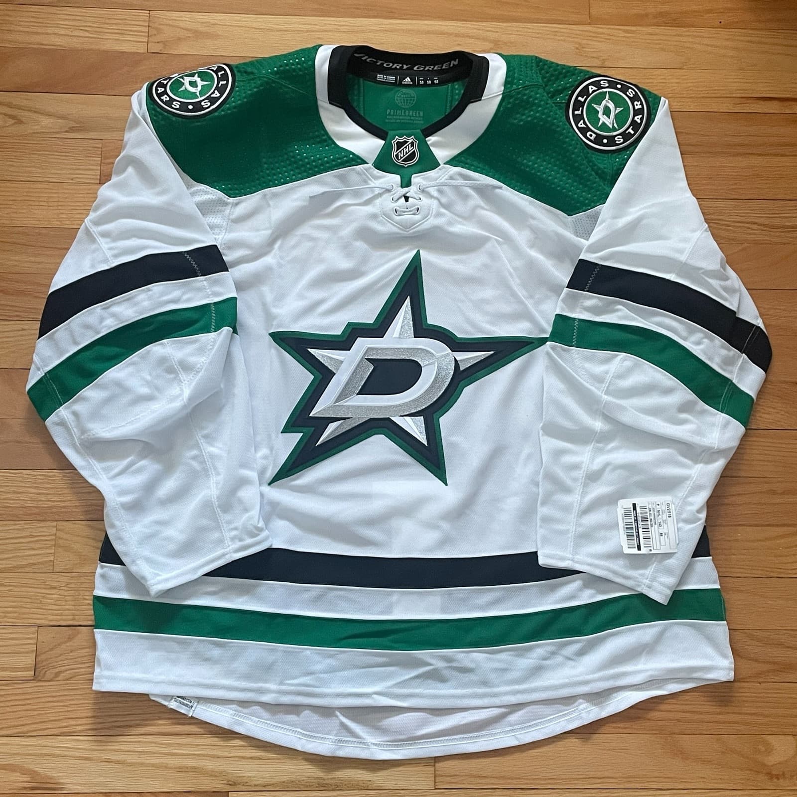 Dallas Stars NHL Adidas PG MiC Team Issued Away Jersey Size 58 Blank