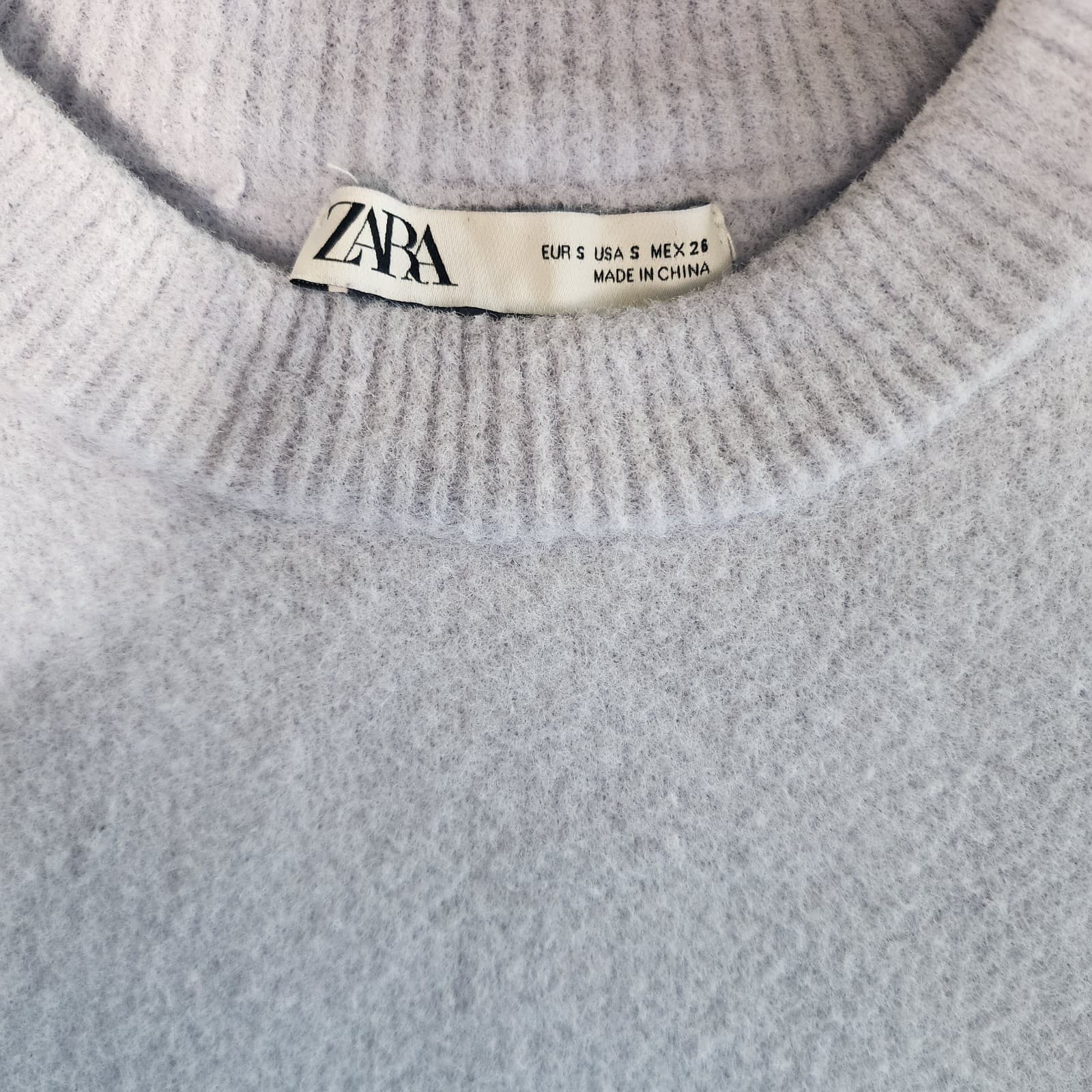 WOMENSLight Purple Zara Sweater Super Soft Cozy Cropped Pullover Size S Lavender thumbnail 4