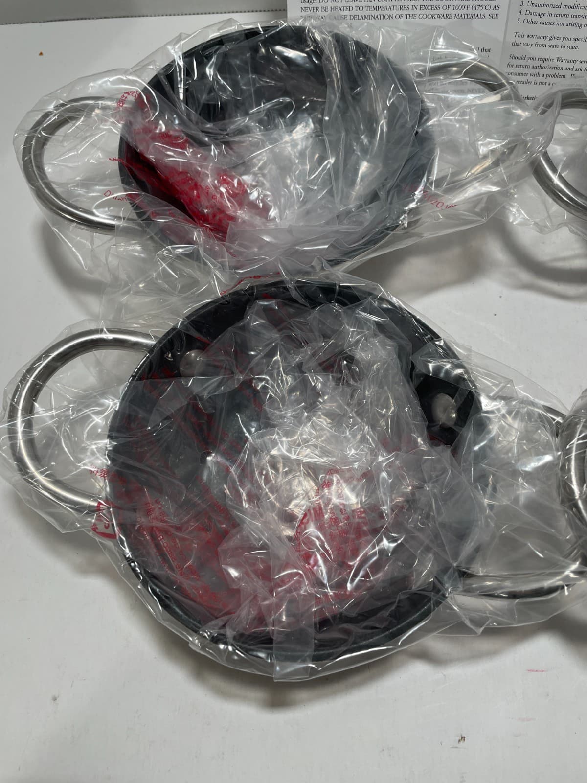 NEW Cook's Essentials Stainless 500 Set of 4 Mini 5 inch Everyday Pans thumbnail 2