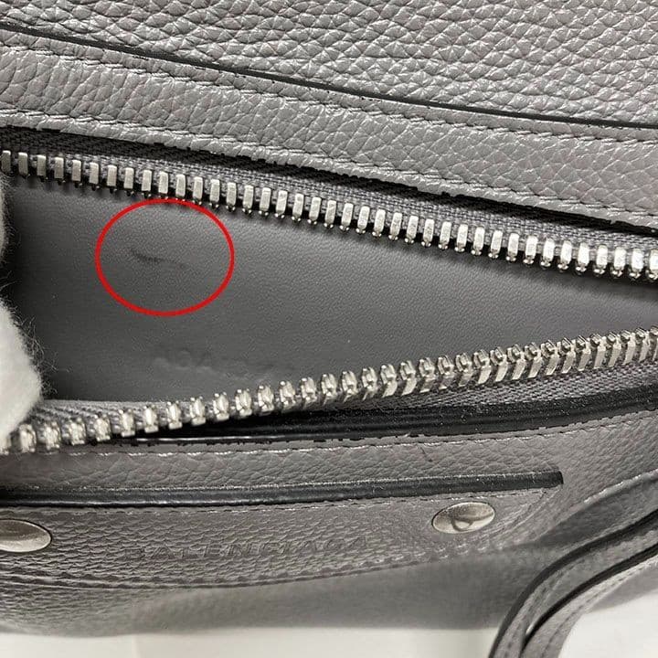 BALENCIAGA 2-Way Bag Neo Classic Medium Gray Handbag Shoulder Bag From Japan thumbnail 16