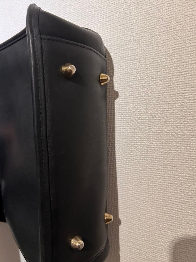 COACH 9966 Vintage Shoulder Bag Ziplock Leather Black Gold Hardware From Japan thumbnail 24