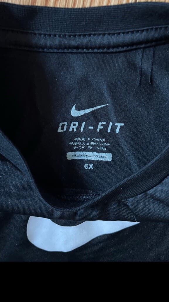 nike 6x long sleeve Black Shirt Boys thumbnail 3