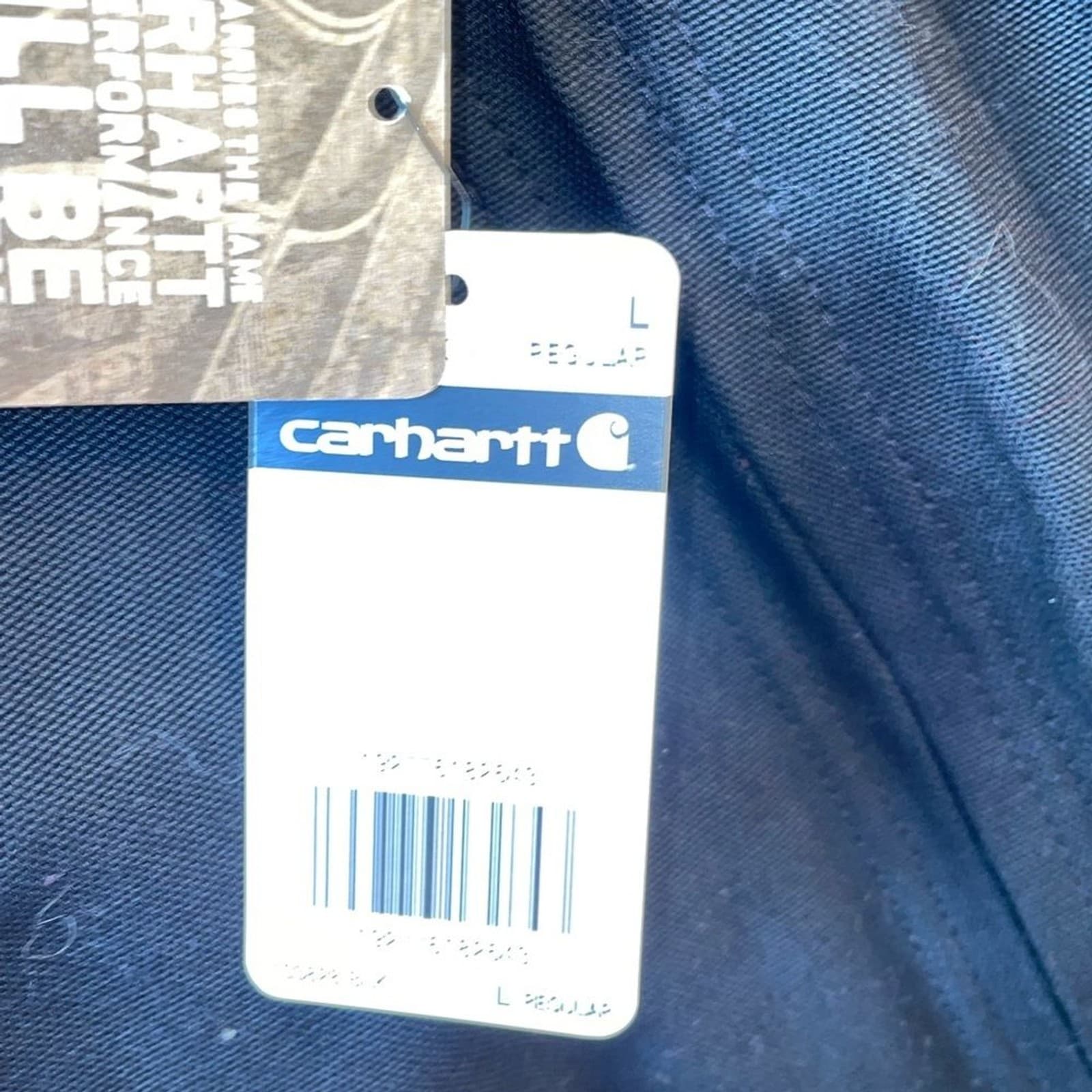 New Carhartt J01 DUCK Detroit JACKET coat black blanket lined work utility sz L thumbnail 7