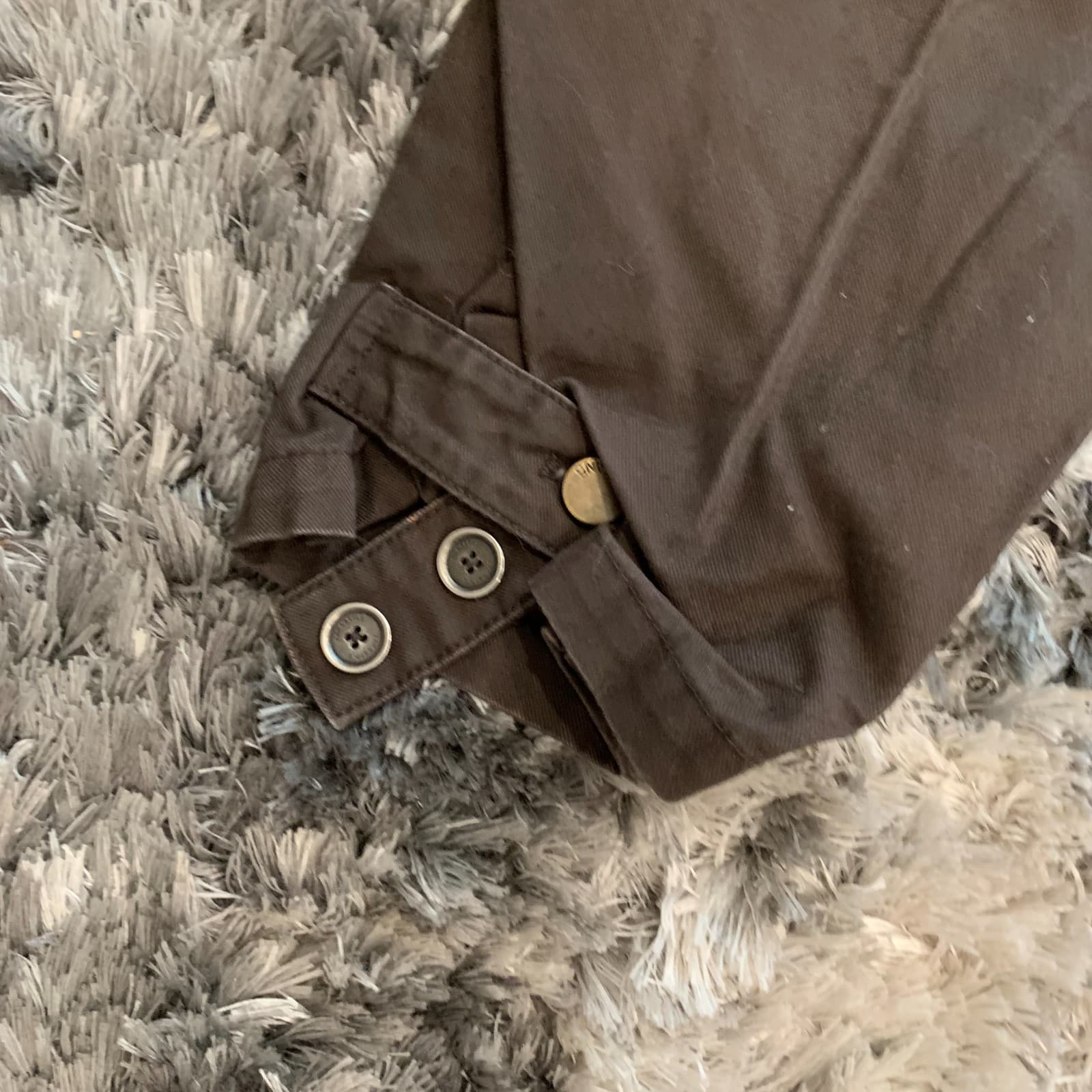 Zara SRPLS cargo Brown/Chocolate pants. Buttons, belts attached Size 31 No.4649 thumbnail 7