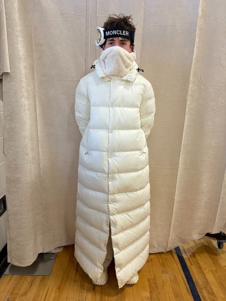 Moncler White Hanoverian Down Coat - Unreleased, from Jan 31 Aspen Fashion Show thumbnail 4