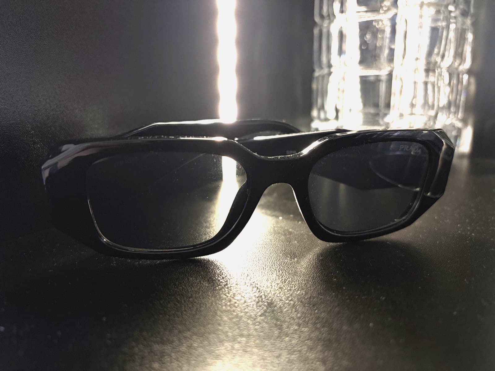 Prada Milano PR17WS Sunglasses  49 mm-Black Frame & Lens thumbnail 3