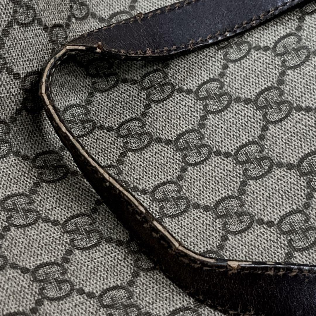 GUCCI 492174 GG Supreme Tote Bag Beige PVC Leather Logo Made in Italy thumbnail 19