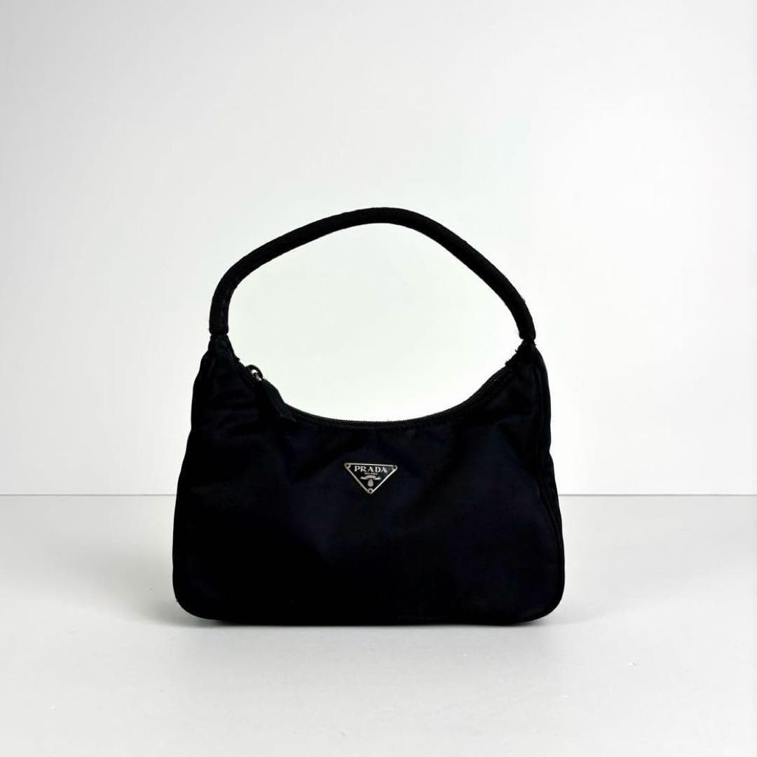 Good Condition PRADA Tessuto Nylon Handbag One Shoulder Bag
