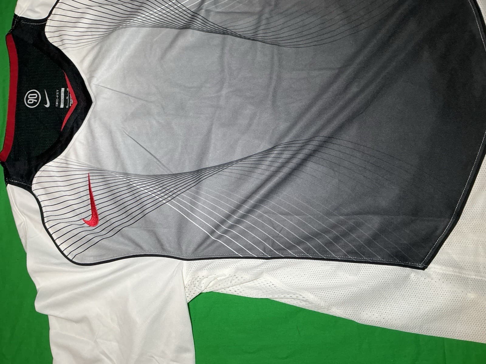 $100 Nike Total 90 Dri-Fit Soccer Jersey White Mens Size XL Loose Fit HV1178-133