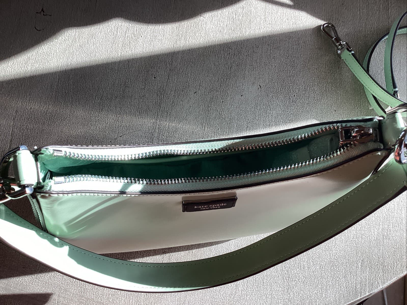 Kate Spade Sam Icon Small Convertible Crossbody Pistachio Cream NEW thumbnail 3