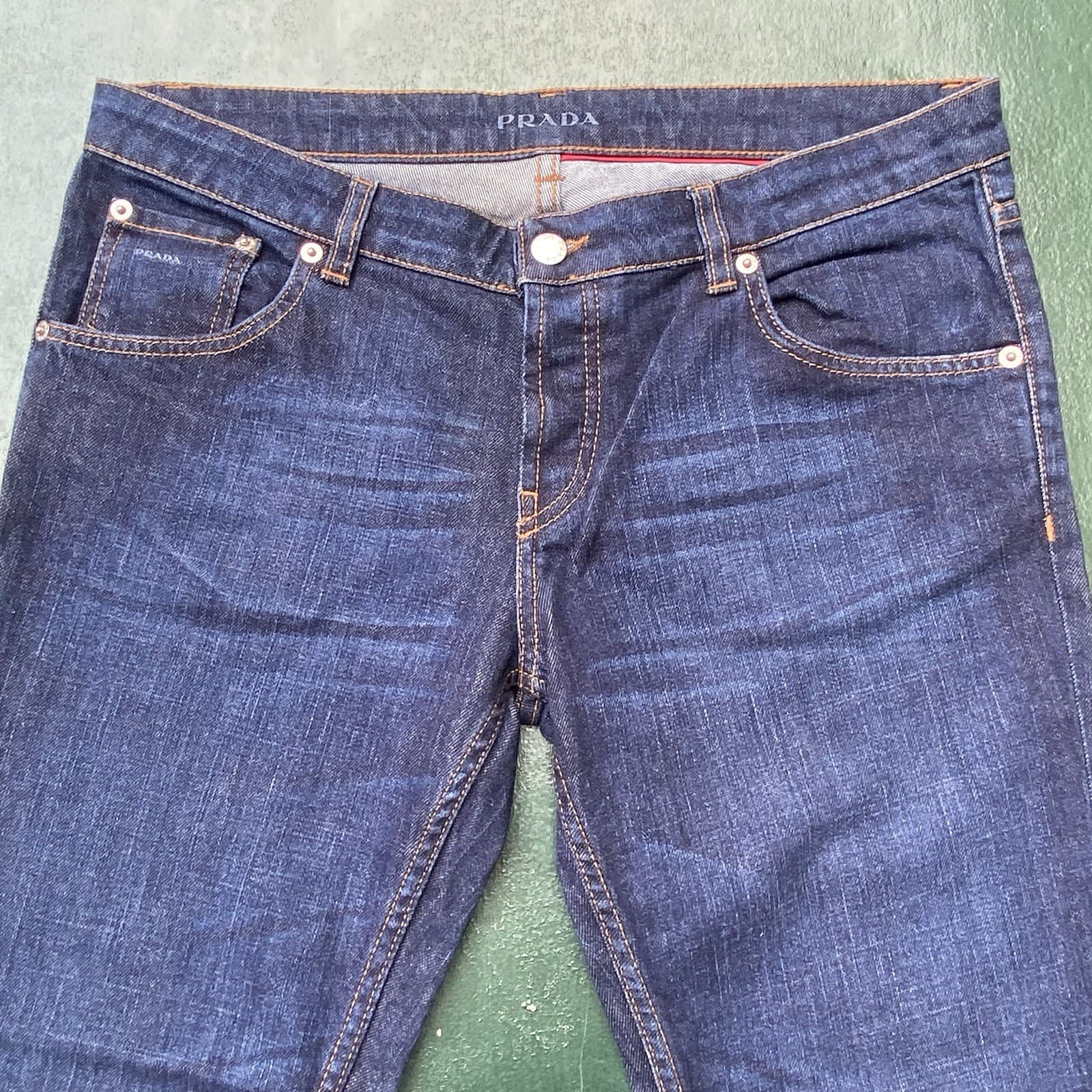 Vintage Prada Jeans Women’s Size 30 Straight Pedal Pusher Calf Zip Cropped Italy thumbnail 11