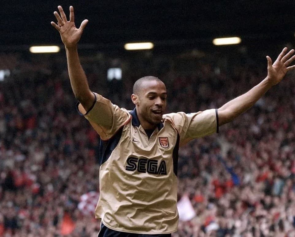 Thierry Henry Arsenal 2001/2002 Away Jersey - Retro Jersey - Mens Sizes - NWT