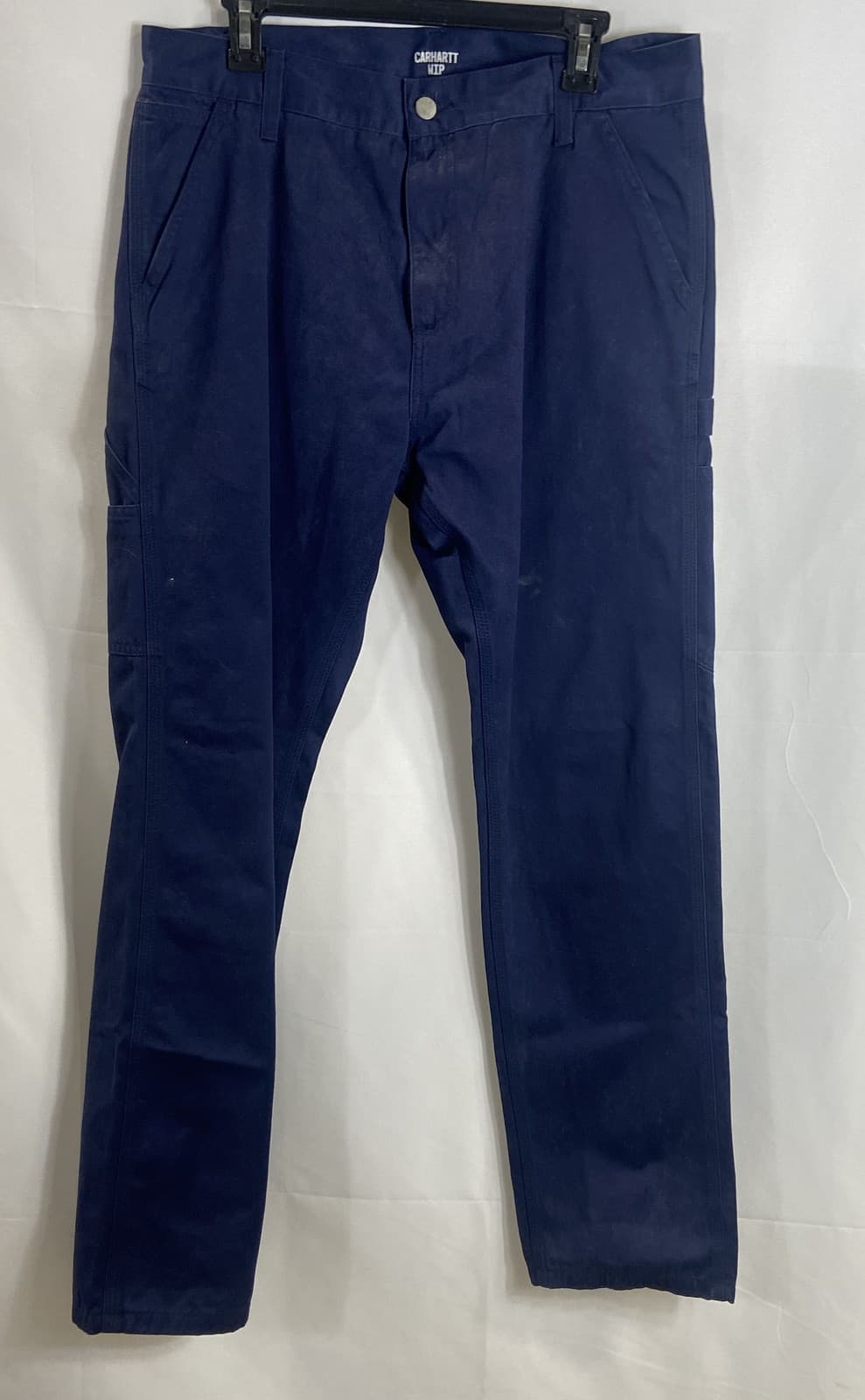 Carhartt WIP Men's Ruck Single Knee Work Pants Blue Canvas Size 34x32
