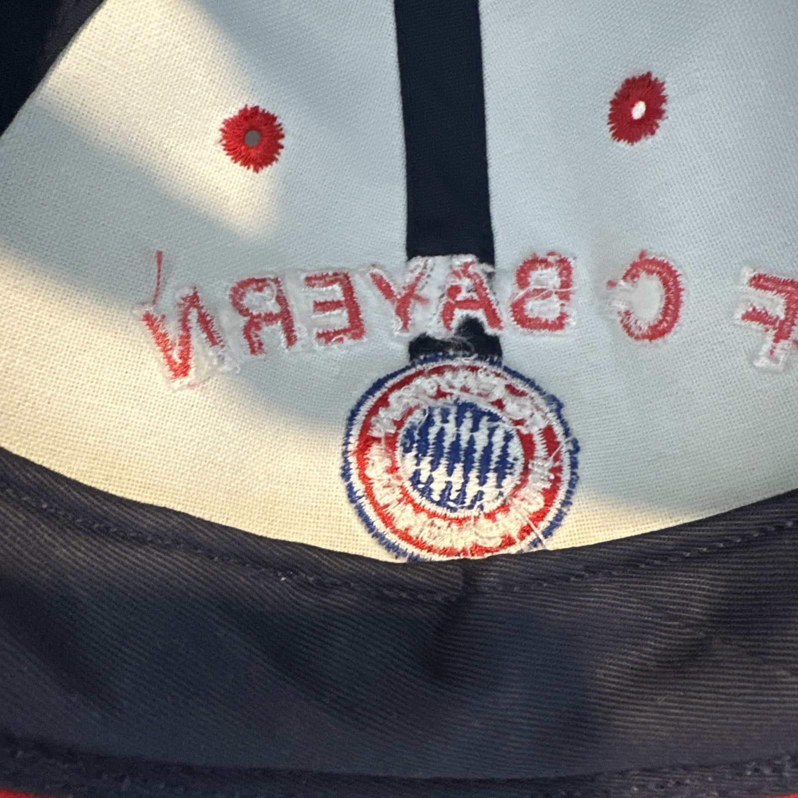 ADIDAS F C BAYERN MUNCHEN CAP vintage football soccer 90s snapback  thumbnail 4