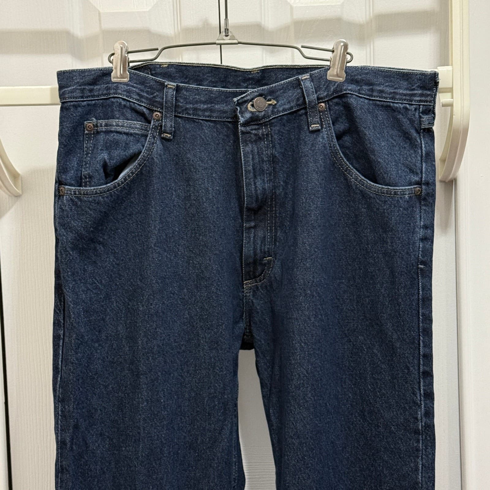 NWT Wrangler 5 Star men’s jeans size 34x36 reg fit 100% cotton  thumbnail 4