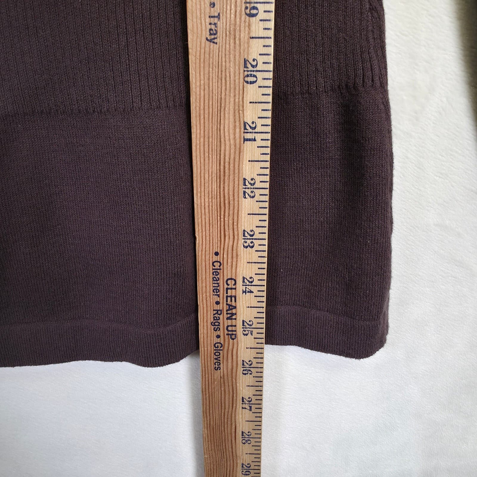 NEW Kersh Essentials Cardigan Womens L Brown Y2K Fitted Button Front Academia thumbnail 4