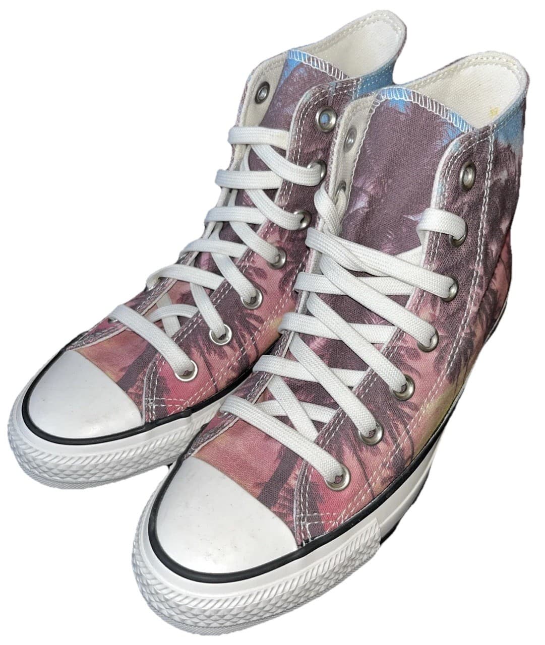 Converse Chuck Taylor High Top Sunset Palms Sneakers Women's 7 Mens 5