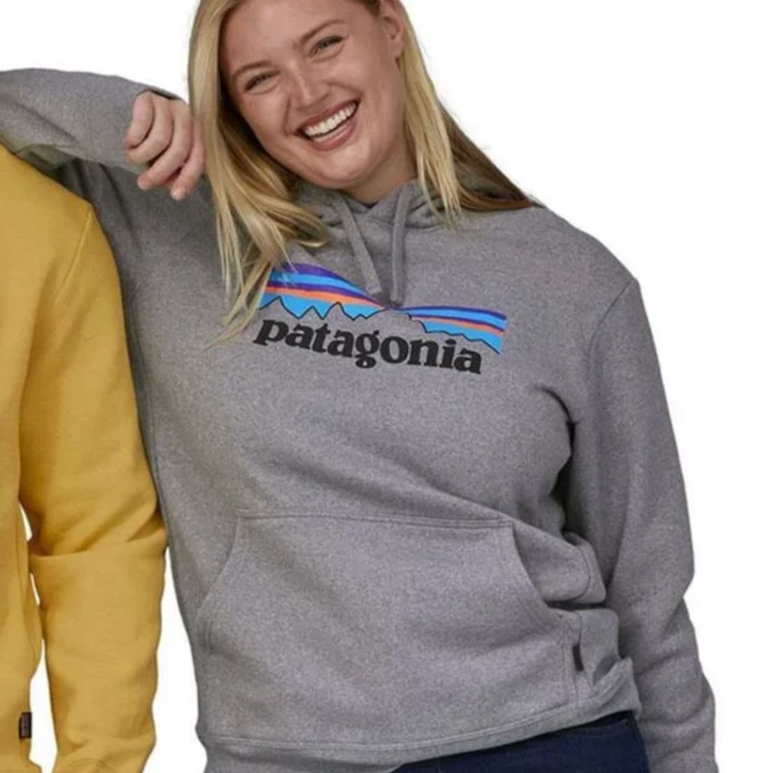Patagonia Uprisal Logo Hoody Heather Gray Unisex Hoodie Mens Med / Womens Large