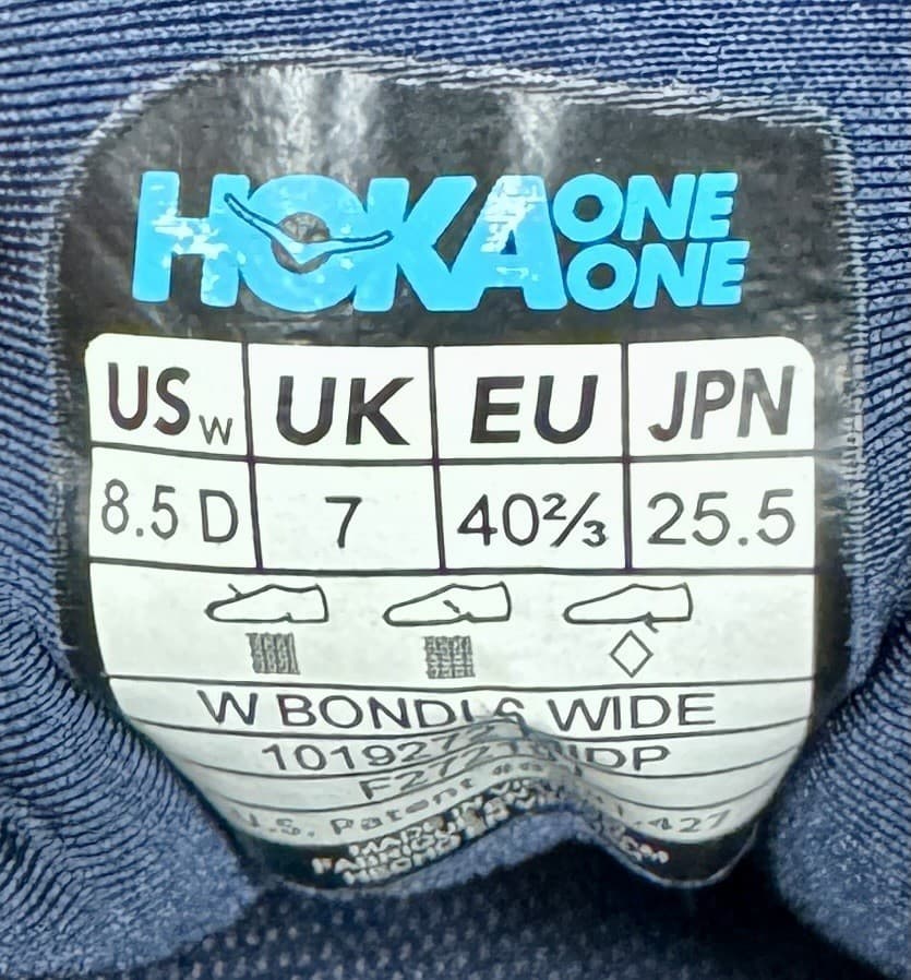 Hoka One One Women's Bondi 6 Size 8.5 D - Very Good Condition - New Insoles - NR thumbnail 2