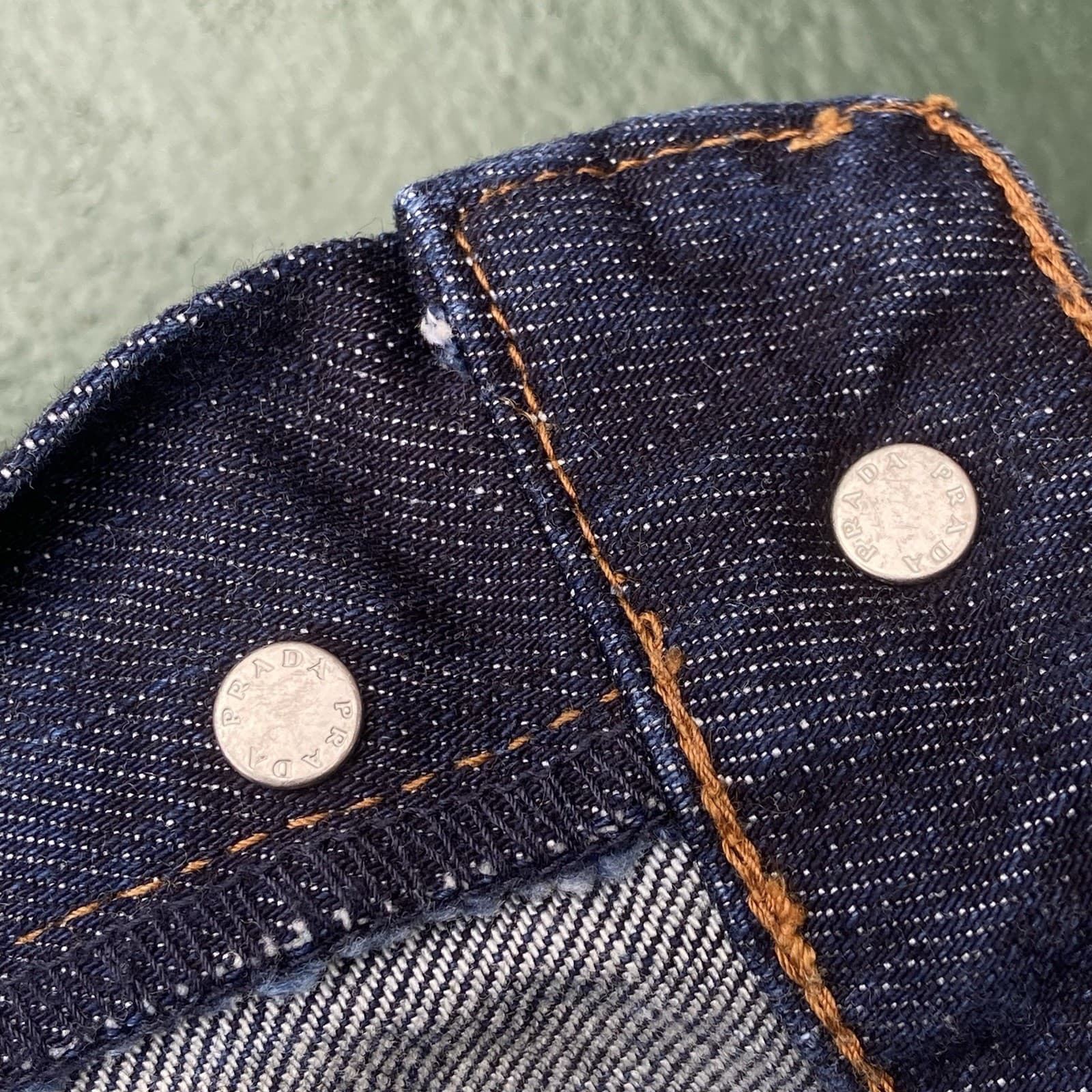 Vintage Prada Jeans Women’s Size 30 Straight Pedal Pusher Calf Zip Cropped Italy thumbnail 17