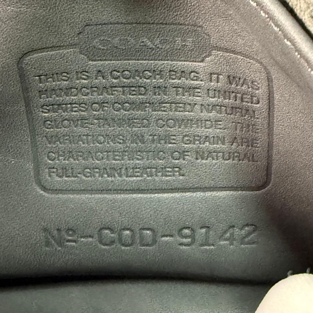 COACH 9142 Vintage Shoulder Bag Flaplock Leather Black Silver Hardware Japan thumbnail 21