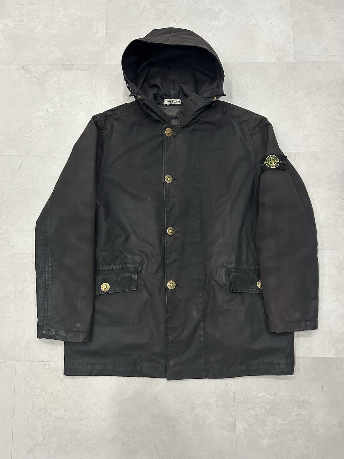 Vintage Stone Island Satin Rubberized Jacket Double Layer